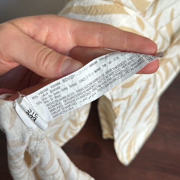 Linen zebra print dress - Picture 5 of 7